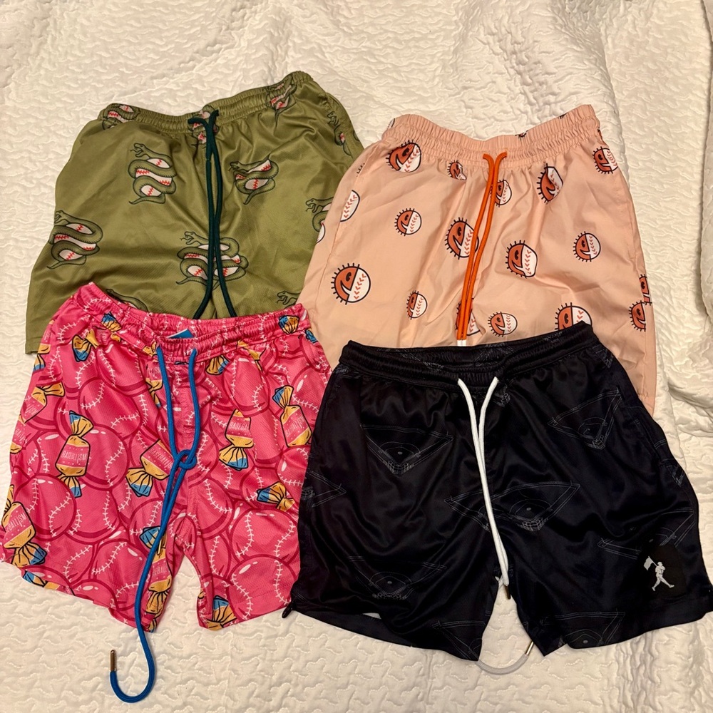 Set of 4 Baseballism Shorts size YL